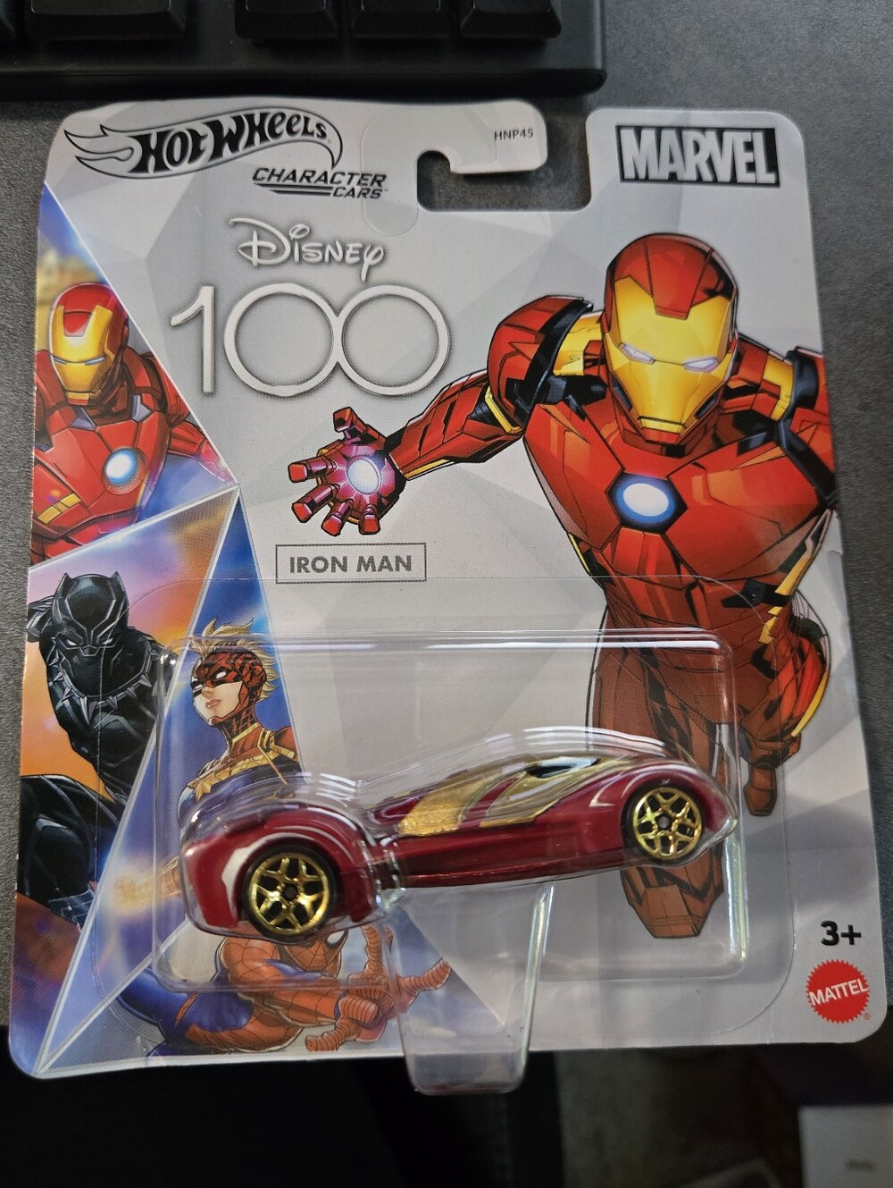 2023 Mattel Hot Wheels Disney 100 Marvel Iron Man Character Car